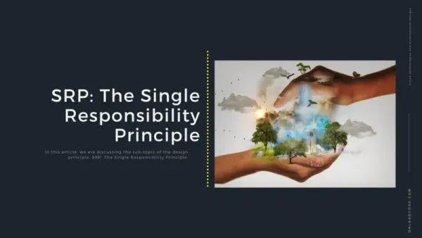 img of SRP: The Single Responsibility Principle