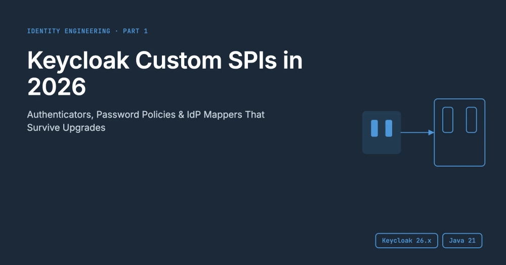 img of Keycloak Custom SPIs: Authenticators, Password Policies and IdP Mappers