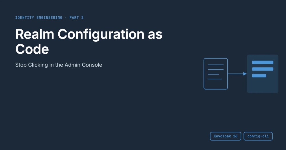 img of Keycloak Realm Configuration as Code: Stop Clicking in the Admin Console