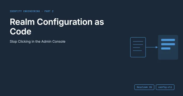 img of Keycloak Realm Configuration as Code: Stop Clicking in the Admin Console