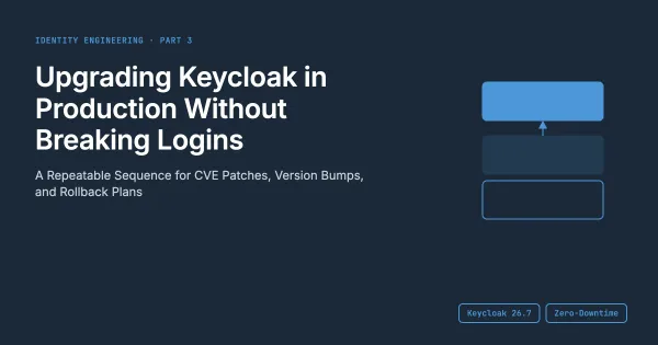 img of Upgrading Keycloak in Production Without Breaking Logins