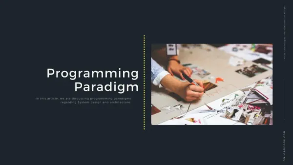 img of Programming Paradigm — Onload Code