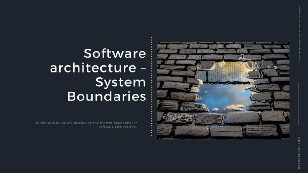 img of Software Architecture — System Boundaries