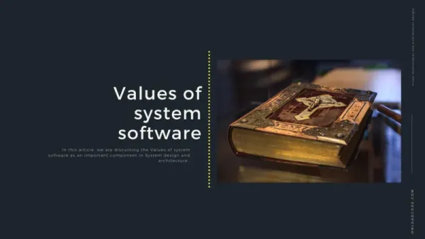img of Values of System Software